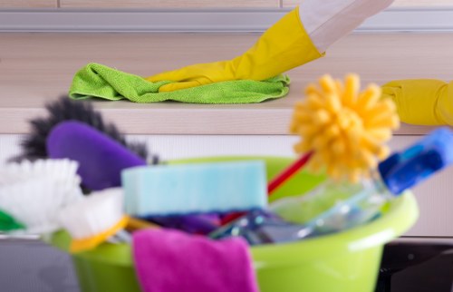 Cleaning equipment and protective measures used in professional carpet care